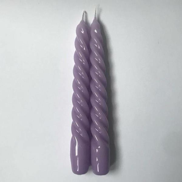 kierretyt kynttilät upea violetti DIY kierretty kynttilä