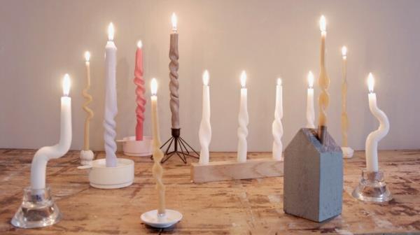 DIY -kierretyt kynttilät luovat romanttisen ilmapiirin kierretyillä kynttilöillä