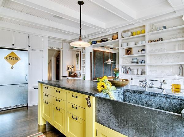 marmorinen riippuvalaisin keltainen keittiökaappi keittiökalusteet ja keittiökalusteet