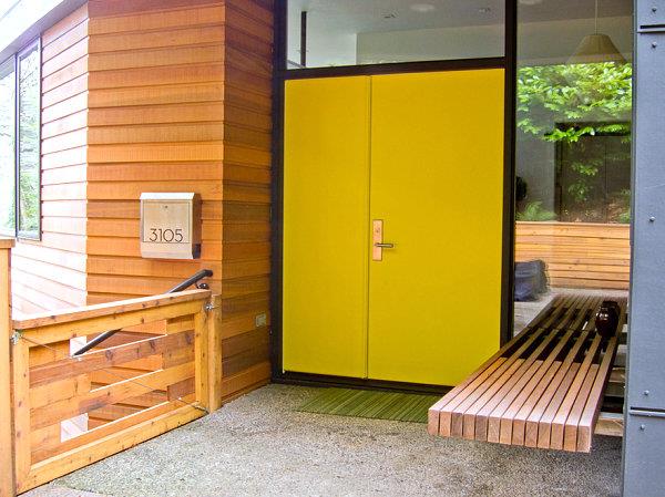 suunnittelu rakentaa puurakentaminen keltainen Veranda design