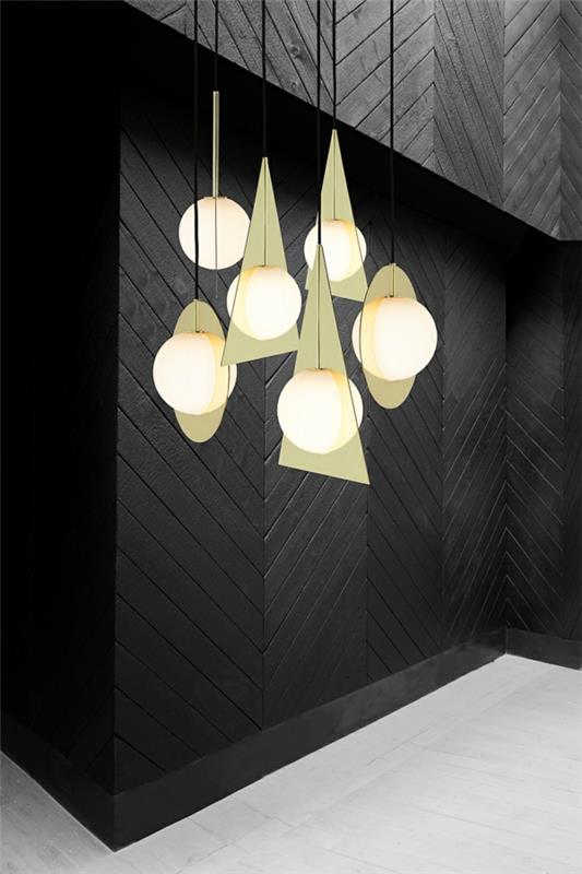 muodot riippuvalaisimet pallo geometriset viivat Moderni riippuvalaisin