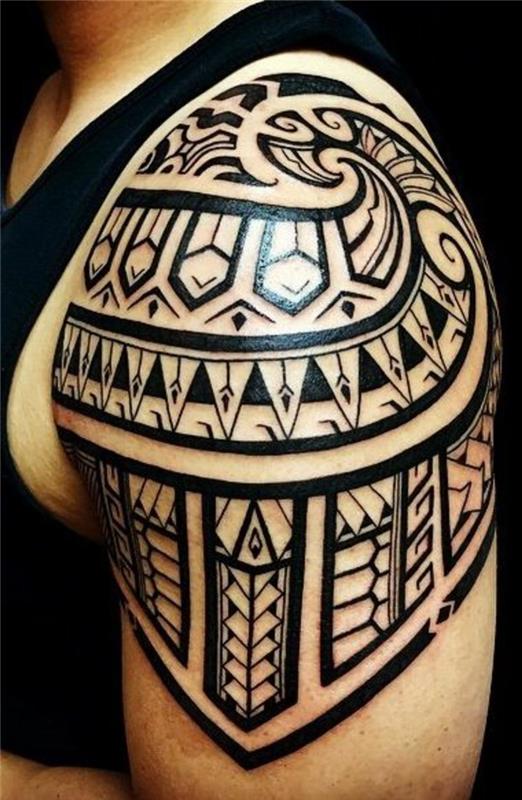 geometriset aiheet tatuointi maori heimo tatuointi