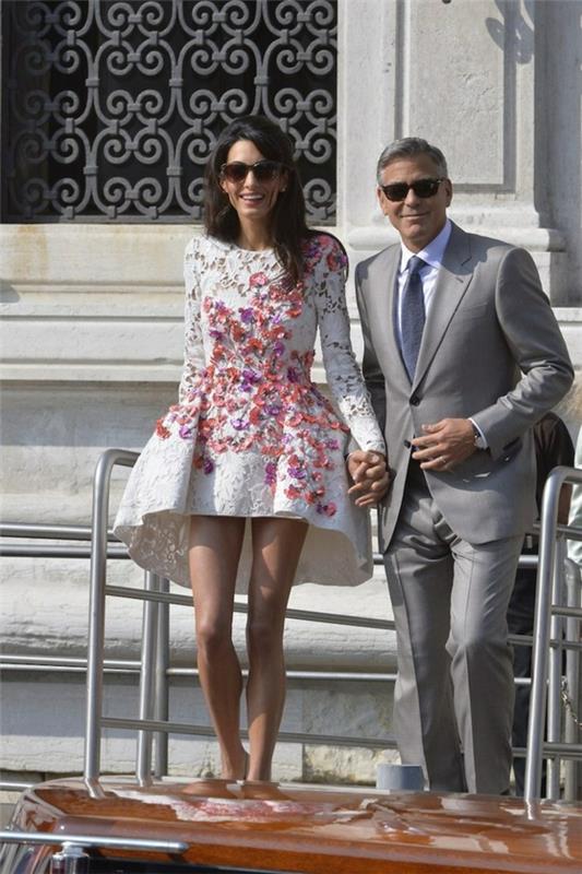 George Clooney tyttöystävä Amal Cloony mekko muoti vinkkejä