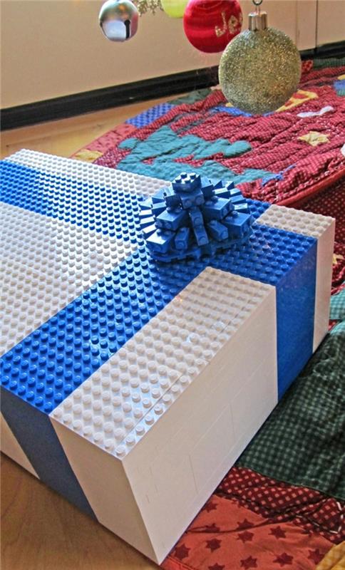 lahjapakkaukset lahjapakkaukset lahjat kaunis pakkauslahja ruskea vihreä lego
