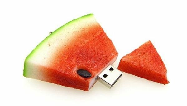 lahjaideoita flash -muisti syö ruokaa vesimeloni