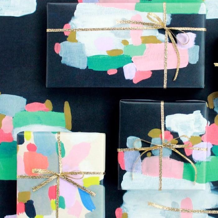 käärepaperi joulu diy ideoita akryylimaali