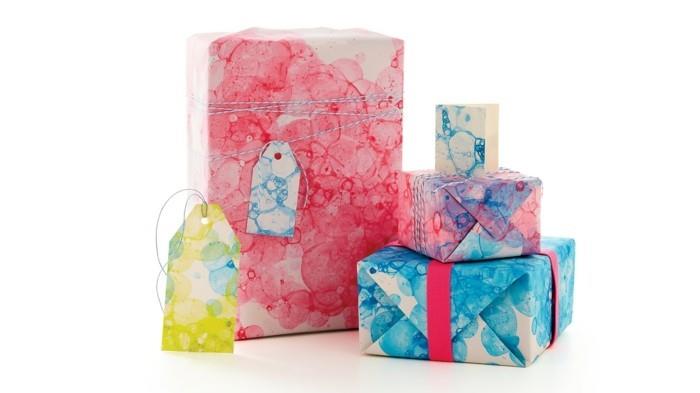 käärepaperi joulu diy ideat vesiväri