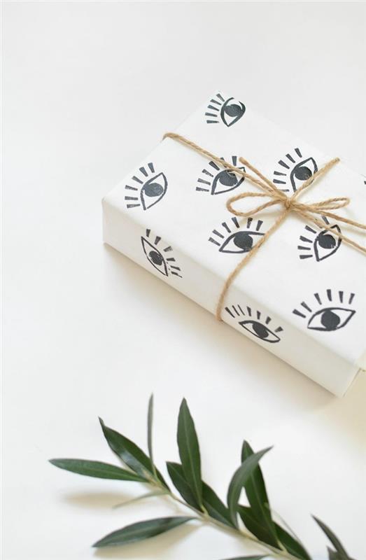 käärepaperi joulu diy ideoita silmät