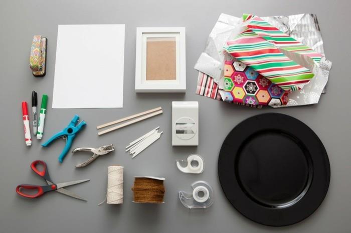 Valmista käärepaperi joulu diy ideoita materiaalit