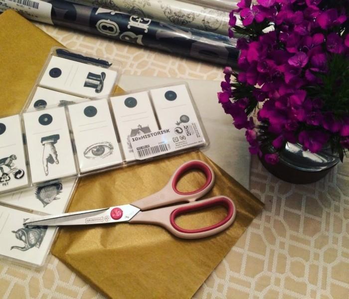 käärepaperi joulu diy ideoita materiaalit