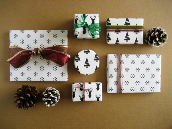 Joulu käärepaperi diy ideoita kuvio joulu