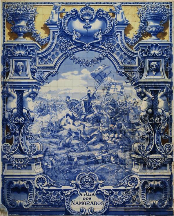 Portugalin mosaiikkilaattojen historia sininen azulejo art