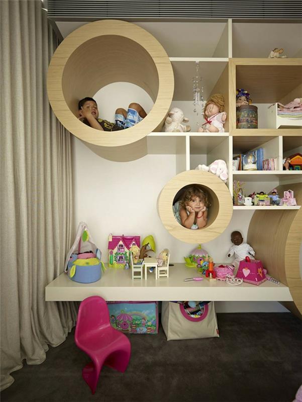 design lastenhuoneen seinähyllyt lastenhuoneen huonekalut mattolattia