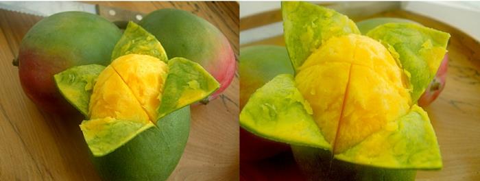 terveelliset elävät vihannekset grilli valkosipuli oranssi mango