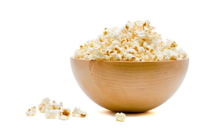 nukkua terve popcorn syö terveellinen elämäntapa