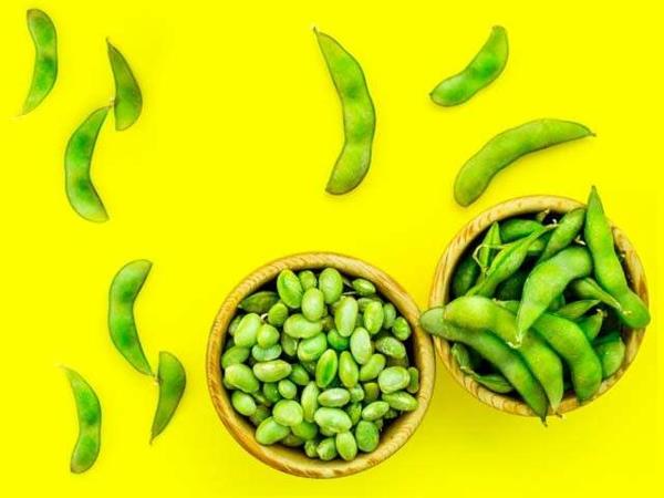 terveitä edamame -papuja