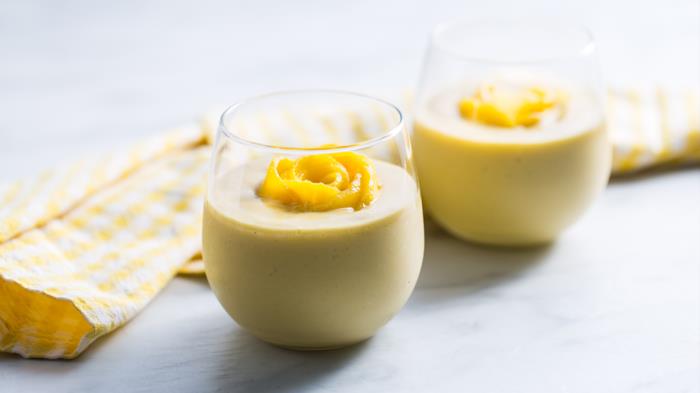 terveellisiä aamiaisideoita jogurtti mangon kanssa