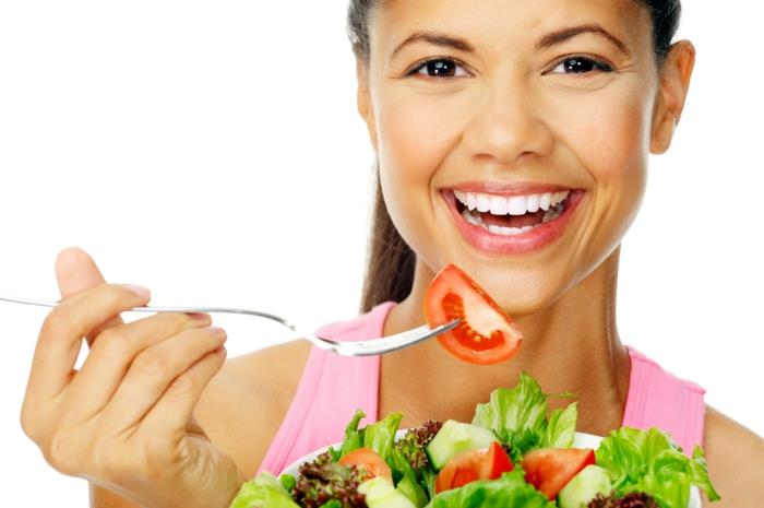 terve iho ruoka tuoreet salaatit syö terveellistä ruokaa