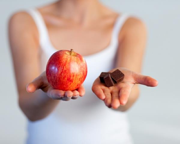 terve vartalo hyvät suklaa -omenat