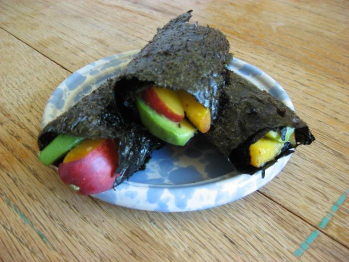 terveellistä syömistä merilevää avokado nektariinit yhdistää
