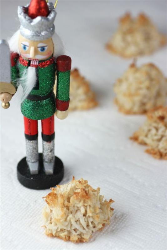 terve joulu jälkiruoka kookos macaroons