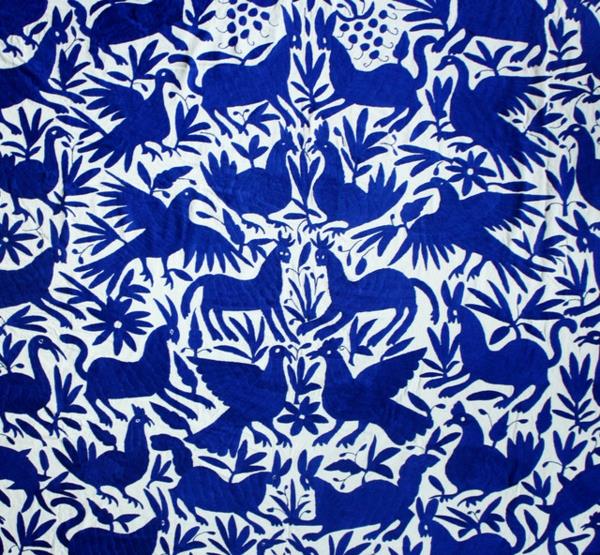 kudotut taideteokset Meksikosta tyyliteltyjä eläimiä koboltin sinisellä