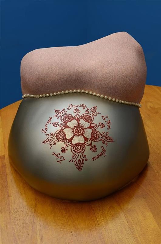 kipsi vauva bump taideteos