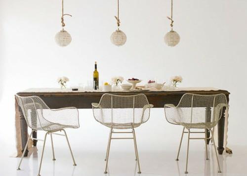 lasikuula kattokruunu koristelu ruokapöydän suunnittelu