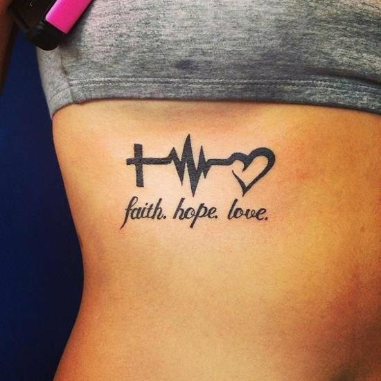 usko rakkaus toivo tatuointi naisten kylkiluun tatuointi