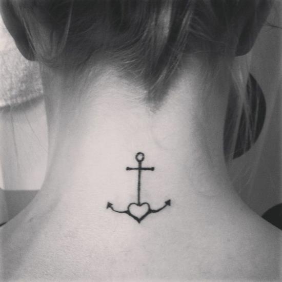 usko rakkaus toivoa tatuointi niska naisten tatuointi
