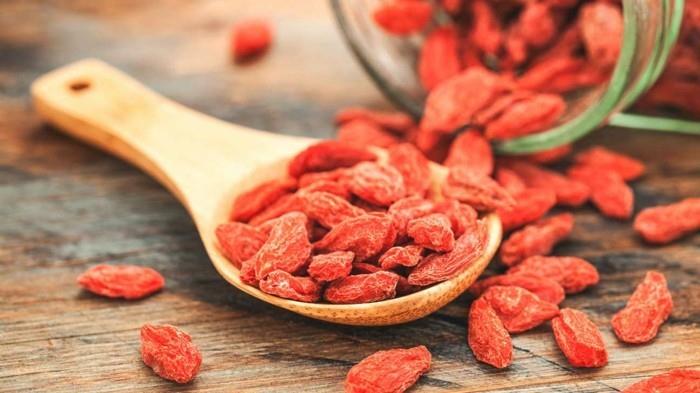 goji-marjat terveellisiä pick-me-up kuivattuja hedelmiä