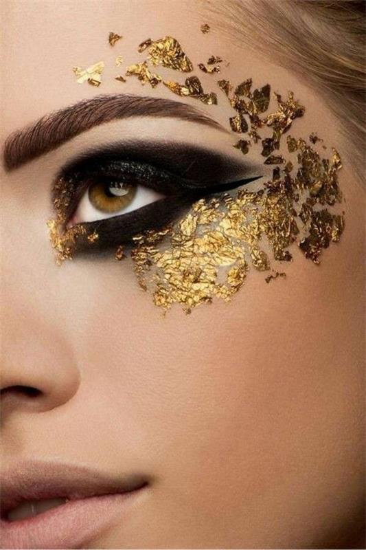 kulta muodostavat meikki ideoita karnevaali