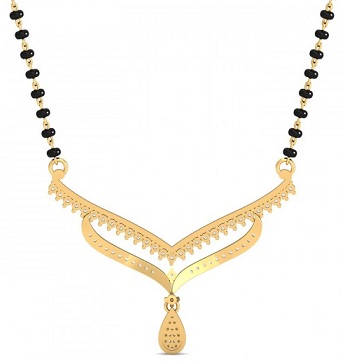 Gyönyörű gyöngyök Mangalsutra Design