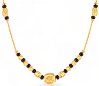 Arany Mangalsutra minták nagy gyöngyökkel