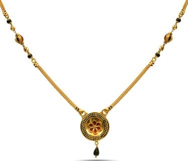 Gyönyörű kör alakú medál Mangalsutra Design