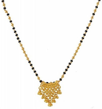 Traditionelt Golden Mangalsutra Design