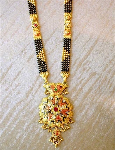 Nehéz arany Mangalsutra Design