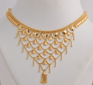 Seneste guld Jali halskæde designs
