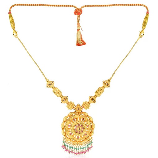 Guld halskæde i antikt design i 30 gram
