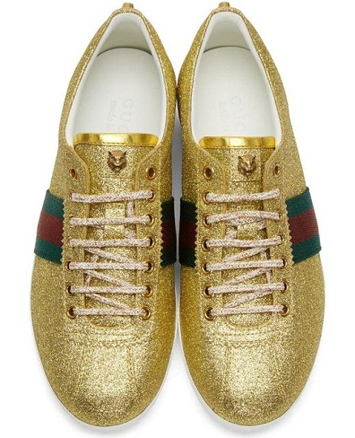 Guld Glitter sko til mænd