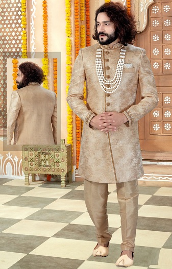 Gylden Sherwani til bryllup