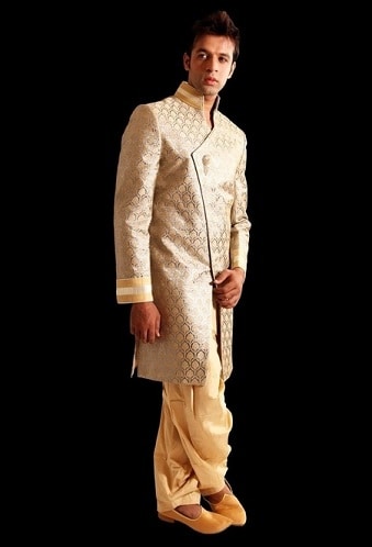 Golden Indo-western Sherwani