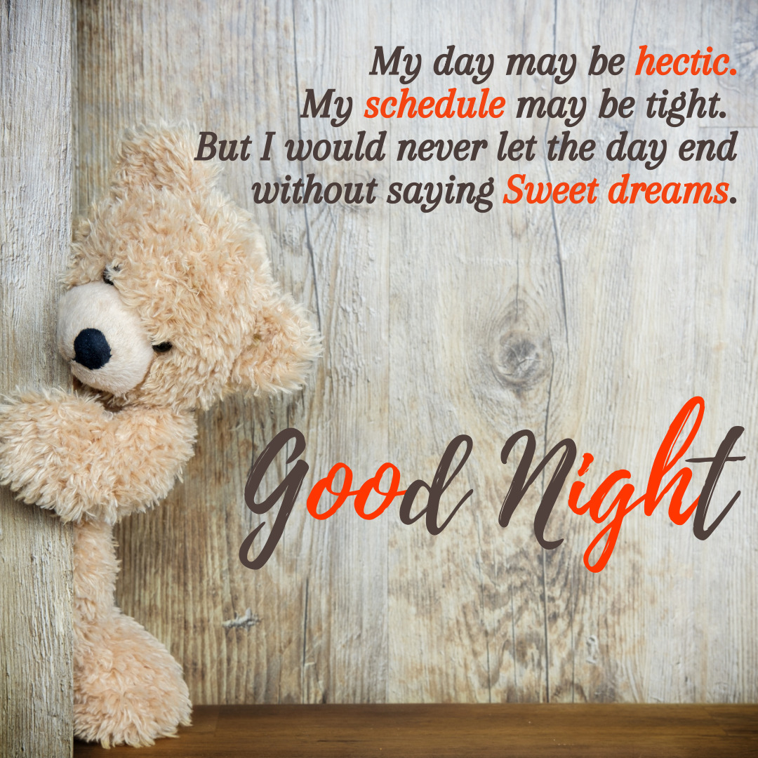 Aranyos Teddy Bear Good Night képek