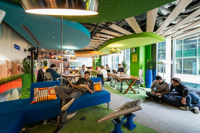 google kampus dublin toimistokalusteet unohda stressi työssä