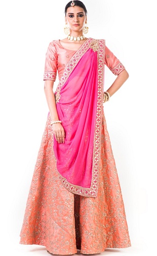 Gota Patti Brude Lehenga
