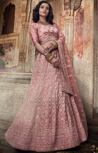 Pink Gota Patti Lehenga
