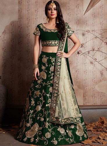 Broderet Gota Patti Lehenga Choli