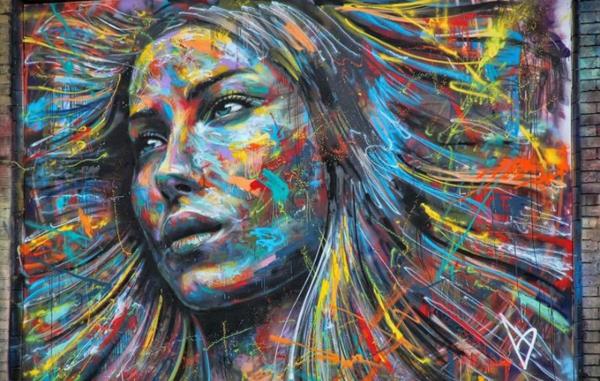 graffiti kuvat lontoo värikäs nainen kasvot
