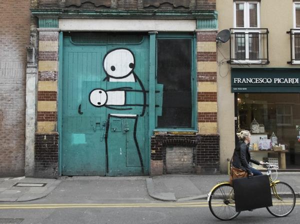 art graffiti lontoo äiti lapsi