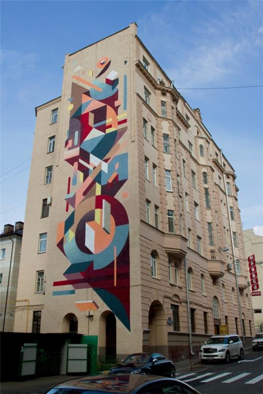 graffiti taide moskova venäjä abstrakti